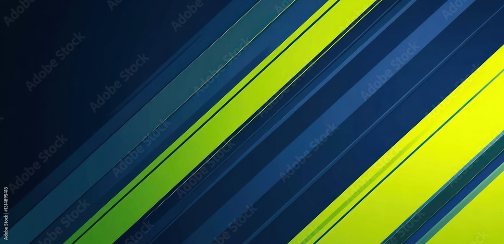Poster vector background with a blue and green color scheme, featuring diagonal lines with gradients.