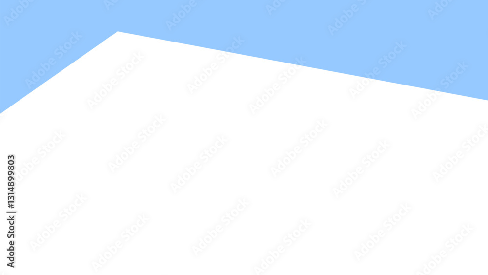 Wall mural minimalistic blue and white abstract geometric design modern background for digital web or creative 