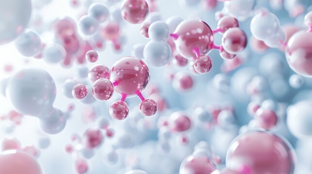 Innovative molecular structure with a dynamic molecular mesh displayed in a high quality 3d render that showcases modern bio art and cutting edge digital design.