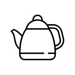 Obraz premium Electric kettle icon in outline style