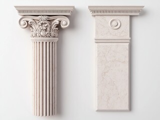 Obraz premium Decorative Abstract Columns with Intricate Details and Concepts