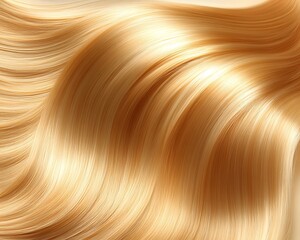 Blonde hair flowing, studio background