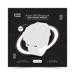 Modern product social media post design template