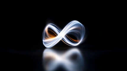 A captivating representation of an infinity loop, blending light and motion to symbolize endless possibilities and connections.