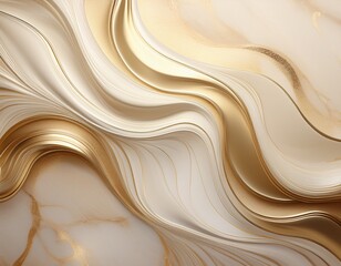 Obraz premium luxurious ivory cream alabaster waves marble background