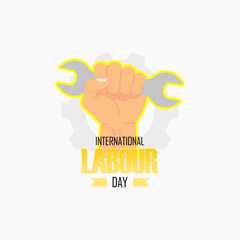vector graphic of International Labour Day for International Labour Day celebration.