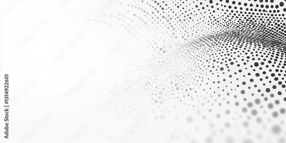 Poster white and gray background with a halftone pattern. abstract light effect grunge texture for decorati