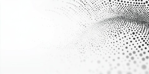 Naklejka premium White and gray background with a halftone pattern. Abstract light effect grunge texture for decoration design. 