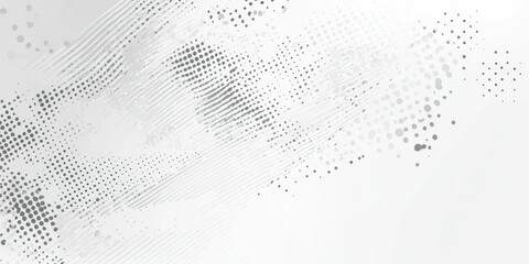 White and gray background with a halftone pattern. Abstract light effect  grunge texture for decoration design. 