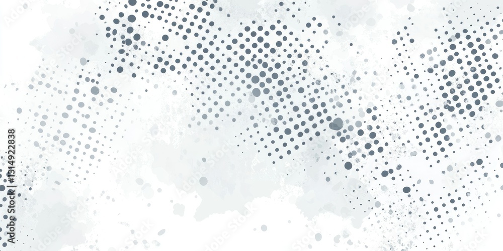 Aufkleber white and gray background with a halftone pattern. abstract light effect grunge texture for decorati