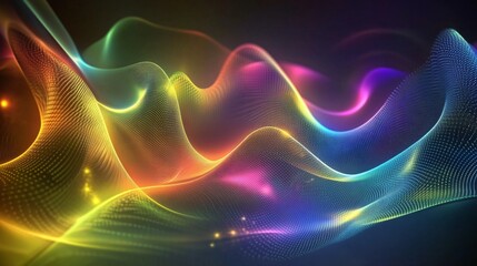 Obraz premium Colorful Waves Abstract Background Design