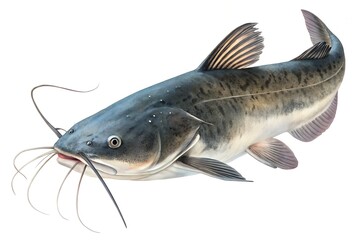 catfish isolated in white background