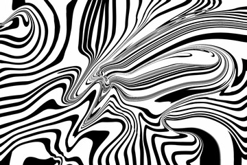 black and white abstract background with striped pattern