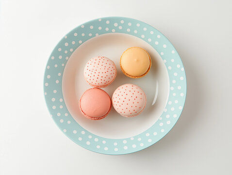 macrons on a plate