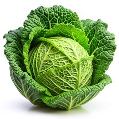 Obraz premium cabbage isolated on white background, full depth of field
