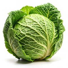 Fototapeta premium cabbage isolated on white background, full depth of field