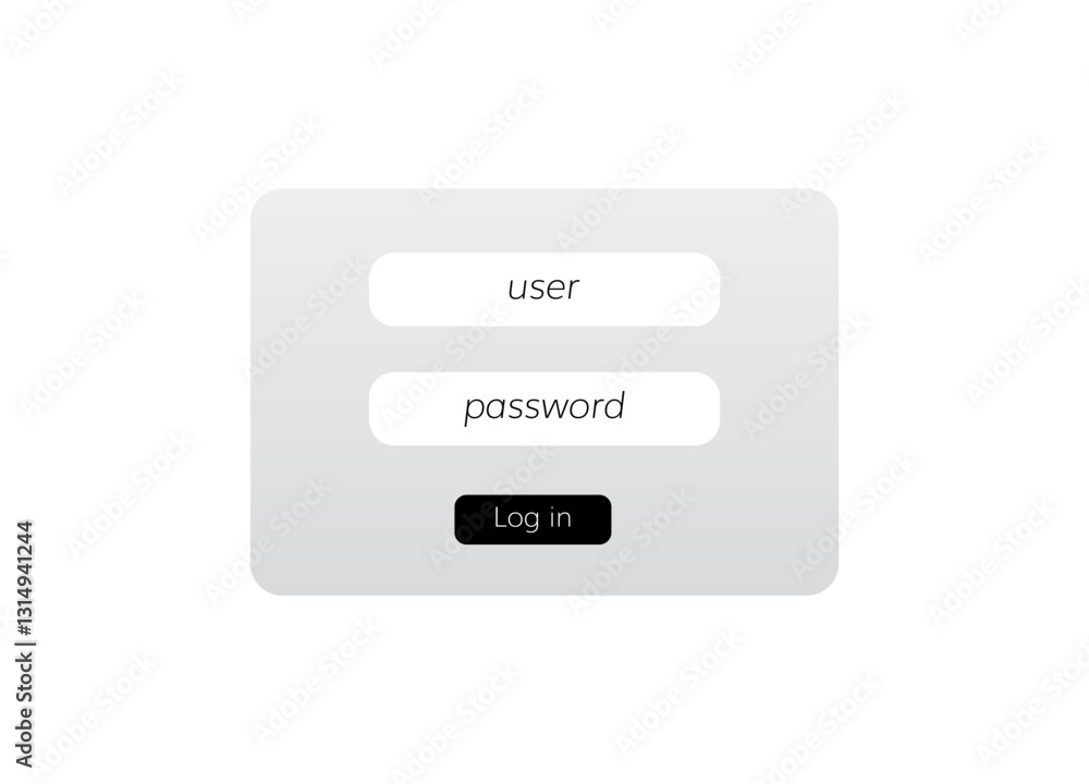 Poster the login page is designed with a clean white background and features two prominent buttons, one des