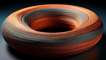 torus shaped objects displaying textural contrast