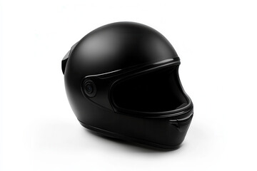 Obraz premium Motorcycle helmet display studio setting product photography minimalistic environment side view safety concept