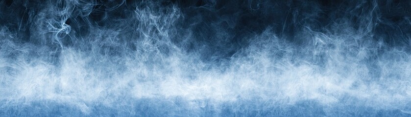 Blue smoke, dark background, abstract texture, design element