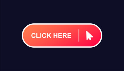 Bright red click button icon with white borders and an arrow cursor, commonly used for online actions.