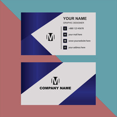 Modern business card design template
