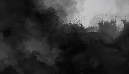 abstract black watercolor texture with grunge edges