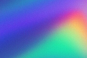 Obraz premium Pastel gradient texture in rainbow colors with iridescent effect. Modern Y2K style, soft hues, fluid transitions. Backgrounds, digital art, modern 90s, 2000s visuals, creative design.