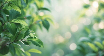 Obraz premium Lush Green Foliage Background Texture Image