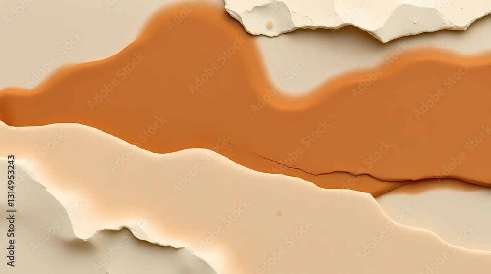 Aufkleber abstract paper layers: an eye-level shot of abstract art with layered paper texture. different shade