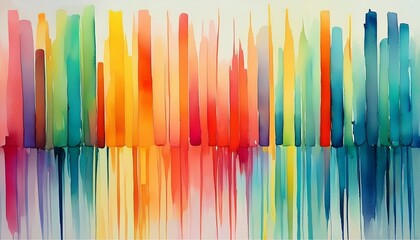 abstract watercolor art with bold vertical strokes