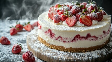 Fresh Strawberry Cheesecake