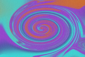 Vivid Abstract Spiral Artwork – Dynamic Swirls of Purple, Blue, Teal, and Orange in Mesmerizing Patterns for Artistic Backgrounds, Creative Design Elements, and Modern Visual Creations