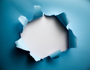 paper with a tear in the center and blank space for copy text hidden message stock photo