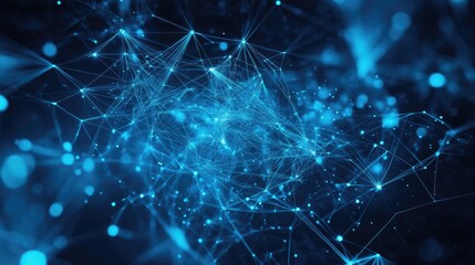 Networking and business collaboration with an abstract digital background.