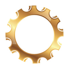 Gold Gear Design Inspiration. Gold Gear Symbol Logo Vector Template Design, Gold Gear Design Logo Vector Illustration