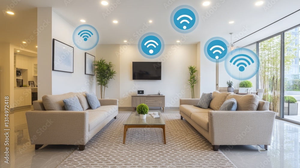 Poster wireless network connections in a smart home with iot-enabled devices.