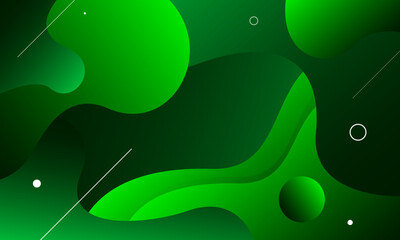 Abstract green fluid background. Eps10 vector
