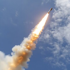 Missile Launch: A Powerful Ascent into the Atmosphere