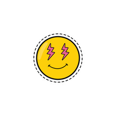 cute smiley face emoji sticker