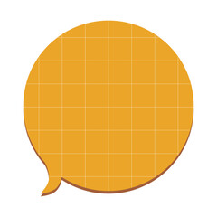 Bubble chat with grid texture