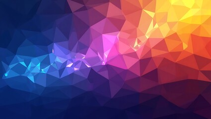 Obraz premium Abstract dynamic polygonal background. Generative Ai.