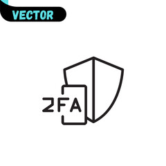  Two factor authentication icon.