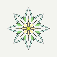vector illustration of a flower