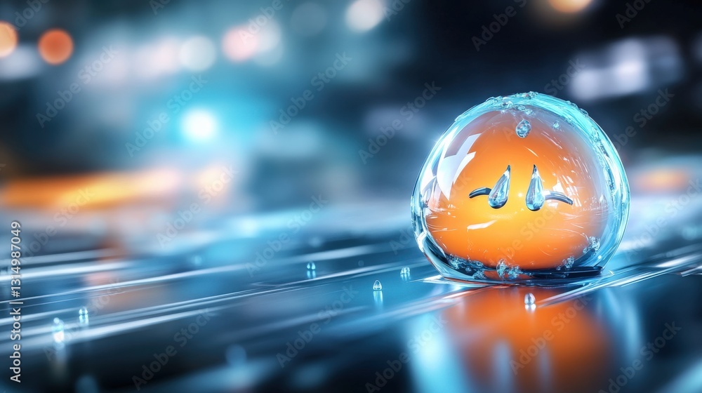 Poster action-packed liquid element sci-fi environment digital art futuristic setting close-up viewpoint su
