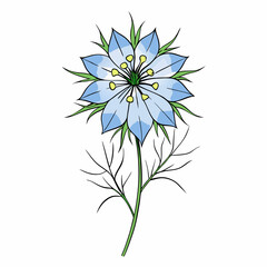 vector illustration of a flower