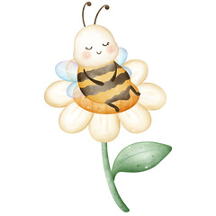 Cute Bumblebee Clipart | Adorable Hand Drawn Bee Illustration