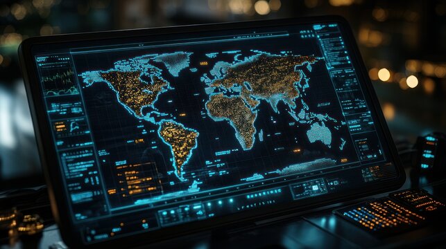 Global surveillance screen