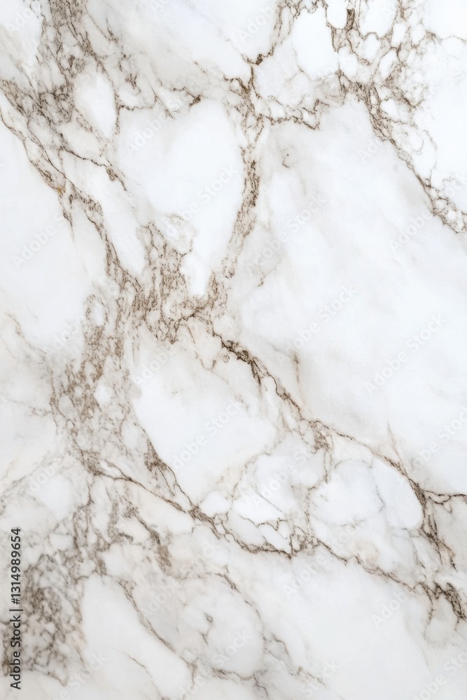 Aufkleber elegant white marble texture with delicate grey veins creating a sophisticated and luxurious surface