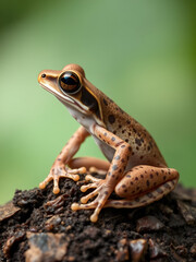 Obraz premium Trachycephalus resinifictrix is a species of tailless amphibian in the family Tree frogs